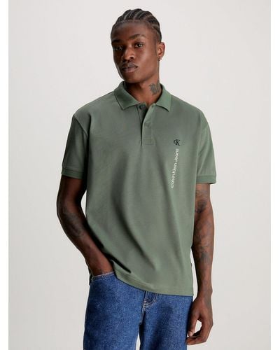 Calvin Klein Polo relaxed - Vert