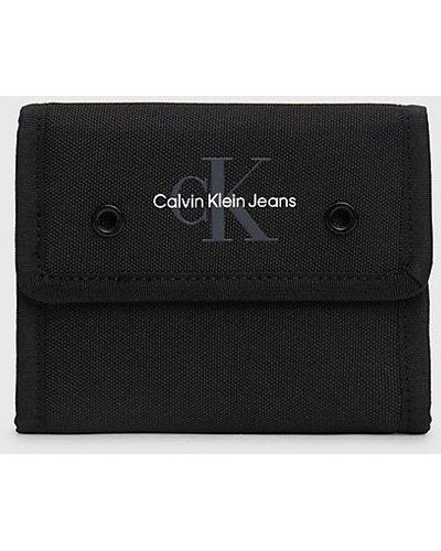 Calvin Klein Dreifach faltbares RFID-Portemonnaie - Schwarz