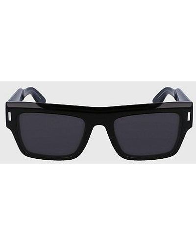 Calvin Klein Quadratische Sonnenbrille CK23504S - Schwarz