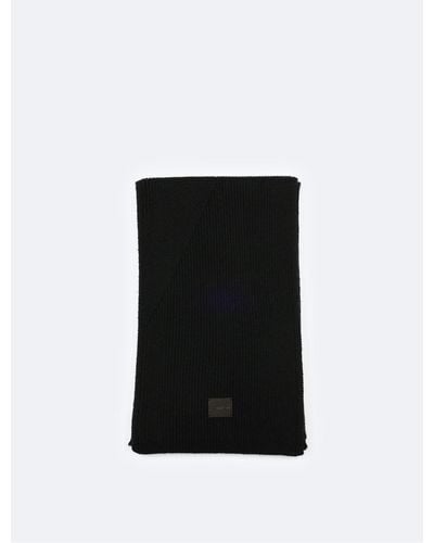 Calvin Klein Solid Ribbed Scarf - Black