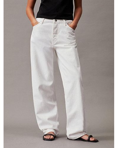 Calvin Klein 90's Straight Jeans - Wit