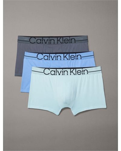 Calvin Klein Pro Fit 3-pack Micro Low Rise Trunk - Blue