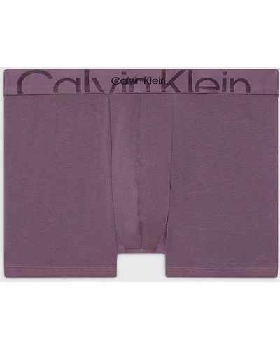 Calvin Klein Trunks - Embossed Icon - Purple