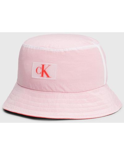 Calvin Klein Bucket Hat - Ck Monogram - Pink