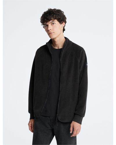 Calvin Klein Premium Polar Fleece Jacket - Black
