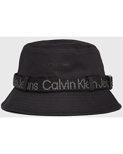 Calvin Klein Twill Buckethat - Zwart