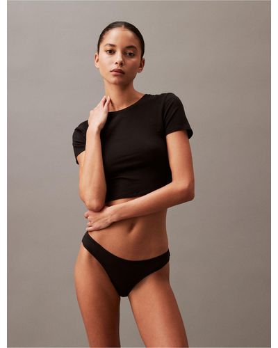 Calvin Klein Ideal Modal Rib Bikini - Brown
