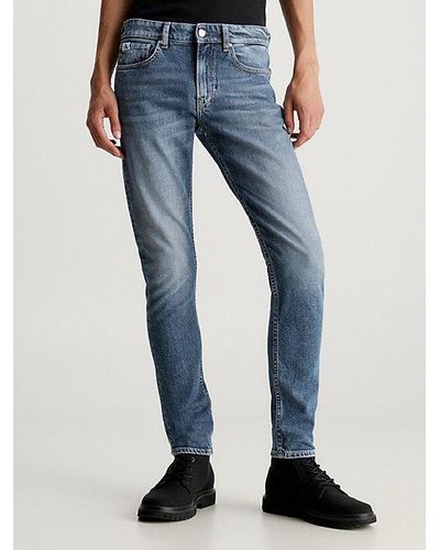 Calvin Klein Slim Tapered Jeans - Blau