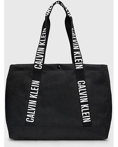 Calvin Klein Strand Tote Bag - Ck Meta Legacy - Zwart