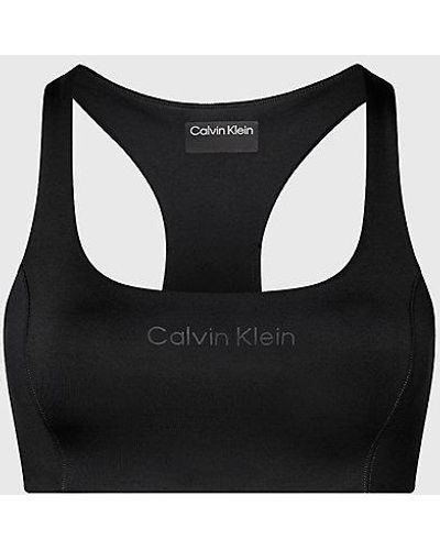 Calvin Klein Medium Impact-sportbh - Zwart
