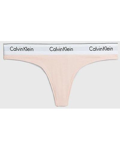 Calvin Klein Thong - Modern Cotton - - Pink - Women - S - Rosa