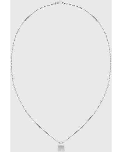 Calvin Klein Necklace - Minimalistic Squares - White