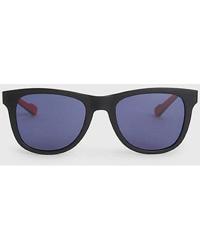 Calvin Klein Rechteckige Sonnenbrille CK23507S - Blau