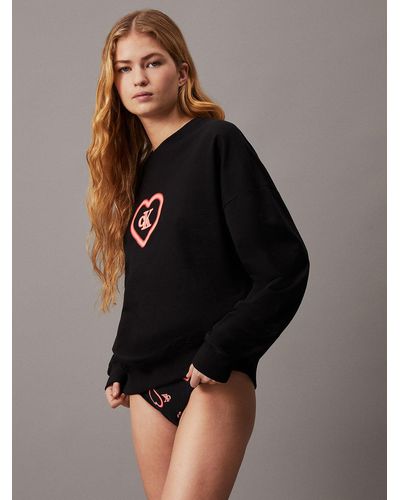 Calvin Klein Lounge Sweatshirt - Ck96 - Black