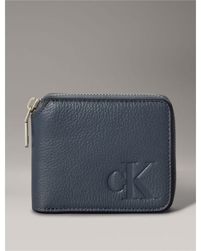 Calvin Klein All Day Compact Zip Wallet - Blue