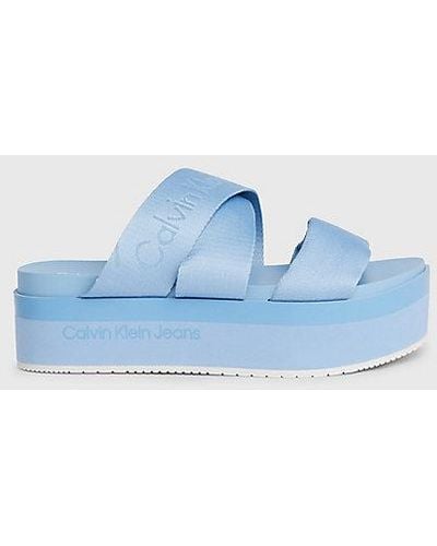 Calvin Klein Sandalias con plataforma - Azul