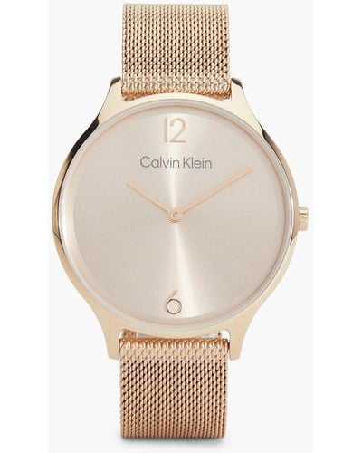 Calvin Klein Watch - Timeless 2h - - Gold - Women - One Size - Natural