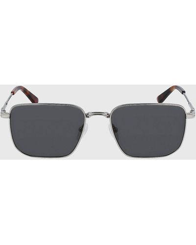 Calvin Klein Rectangle Sunglasses Ck23101s - Metallic
