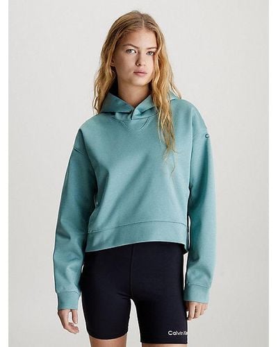Calvin Klein Sudadera con capucha de punto técnico - Azul