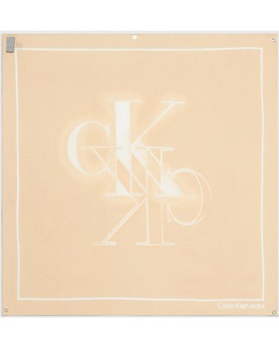 Calvin Klein Écharpe avec logo - Neutre