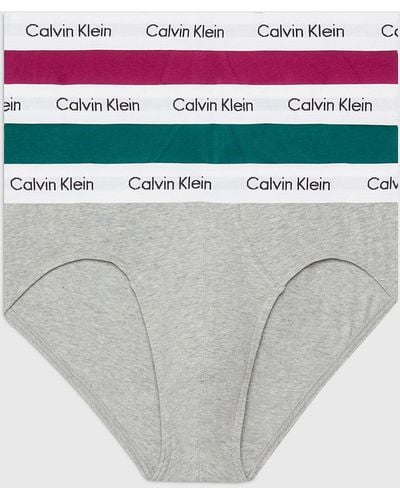 Calvin Klein 3 Pack Briefs - Cotton Stretch - White