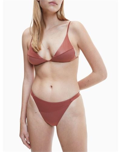 Calvin Klein Core Essentials High Waisted Cheeky Bikini Bottom - Multicolour