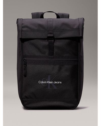 Calvin Klein Rolltop Backpack - Black