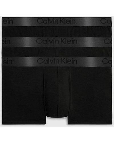 Calvin Klein Pack de 3 bóxers tiro bajo - CK Black - Negro