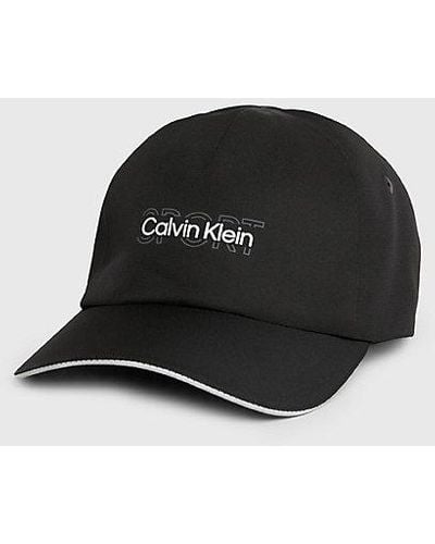 Calvin Klein Logo-Kappe - Schwarz