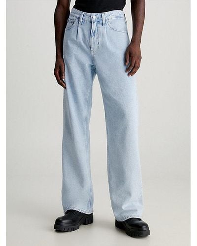 Calvin Klein Jeans con pernera ancha - Azul