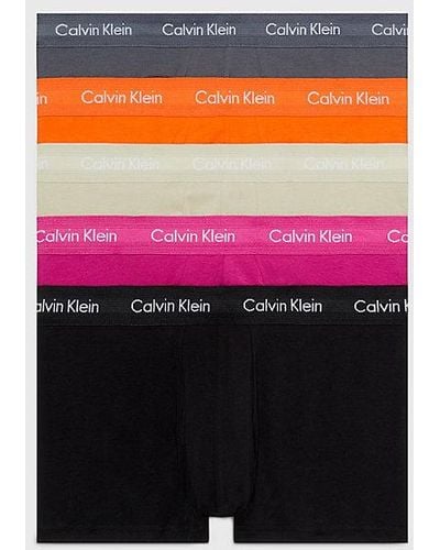 Calvin Klein 5er-Pack Hüft-Shorts - Mehrfarbig