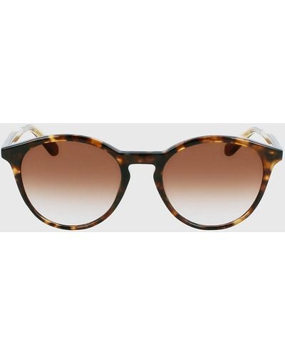 Calvin Klein Round Sunglasses Ck23510s - Natural