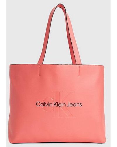 Calvin Klein Smalle Tote Bag - Roze