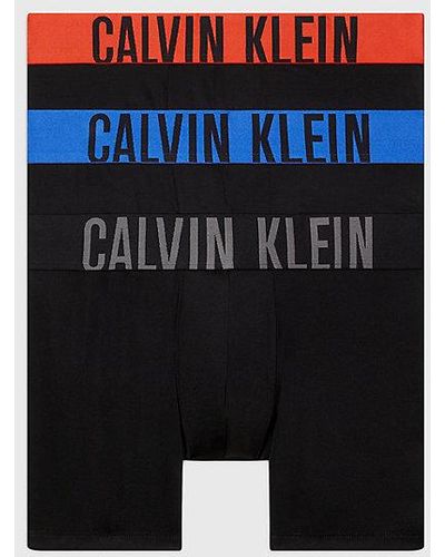 Calvin Klein 3-pack Boxers Lang - Intense Power - Zwart