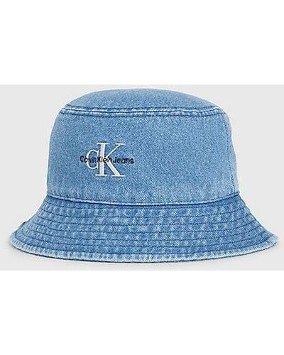 Calvin Klein Denim Bucket Hat - Blauw