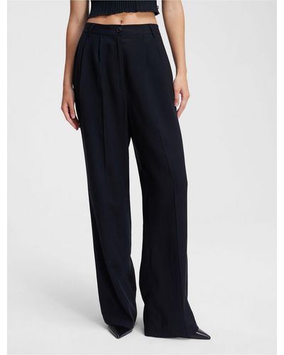 Calvin Klein Soft Twill Relaxed Pant - Black