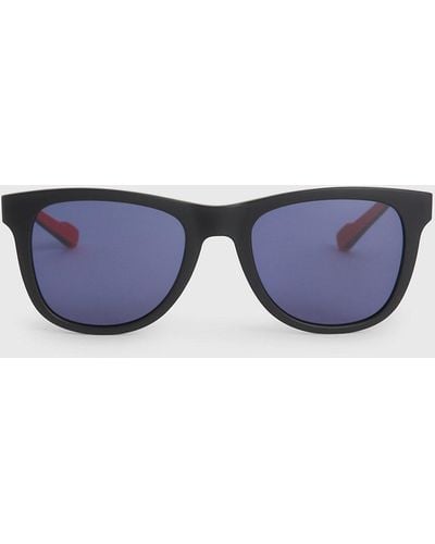 Calvin Klein Rectangle Sunglasses Ck23507s - Blue
