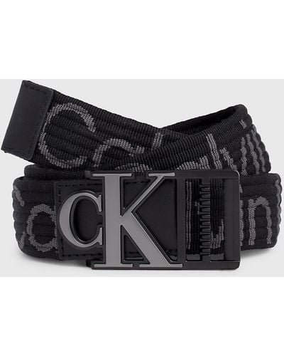 Calvin Klein Ceinture en sangle avec logo - Noir