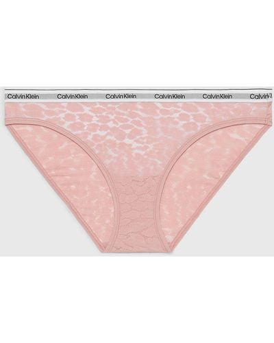 Calvin Klein Culotte en dentelle - Rose