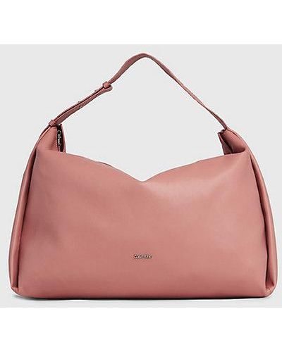 Calvin Klein Große Hobo-Bag - Pink