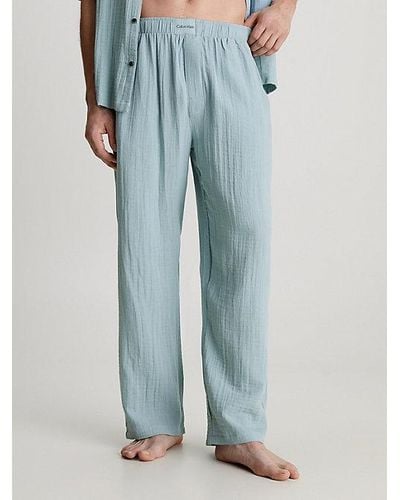Calvin Klein Pantalón de pijama - Pure Textured - Azul