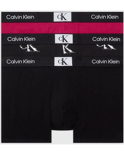 Calvin Klein Boxer Short Trunks Stretch Cotton Pack Of 3 - Black