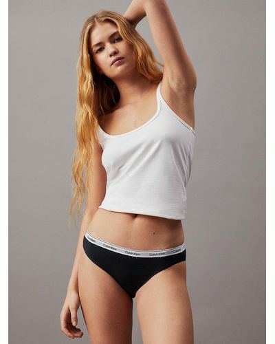 Calvin Klein 5 Pack Low Rise Bikini Briefs - Grey