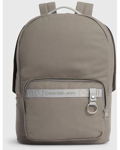 Calvin Klein Twill Round Backpack - Grey