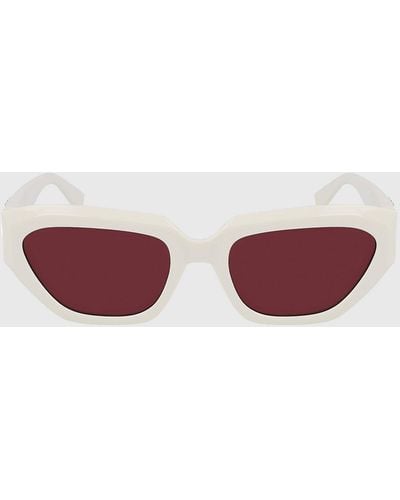 Calvin Klein Rectangle Sunglasses Ckj23652s - White