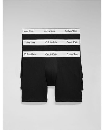 Calvin Klein Modern Cotton Stretch 3 Pack Boxer Brief - Black