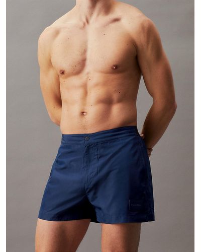 Calvin Klein Chino Swim Shorts - Ck Steel - Blue