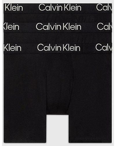 Calvin Klein 3-pack Boxers Lang - Ultra Soft Modern - Zwart