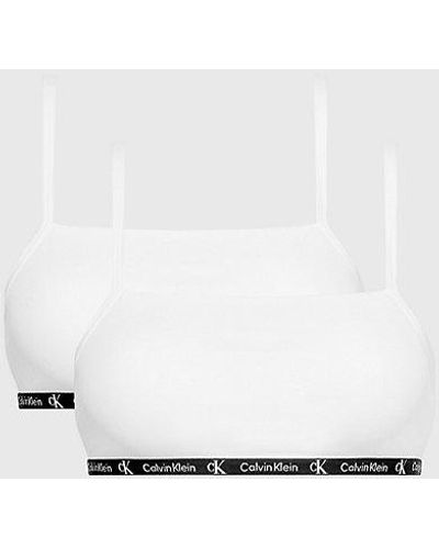 Calvin Klein 2-pack Bralettes - Ck96 - Wit