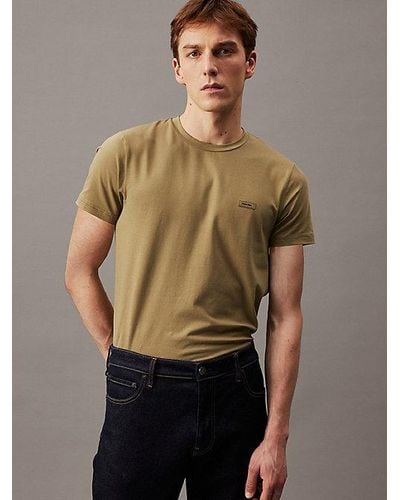 Calvin Klein Slim T-shirt - Groen